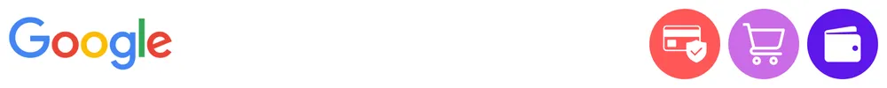 The logo of Google with icons showing its role in payments acceptance and processing, ecommerce and marketplaces, consumer digital wallets