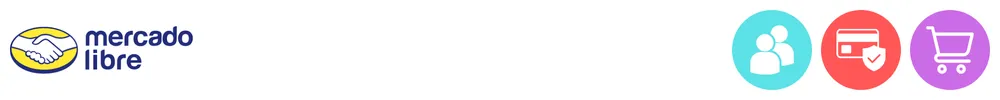 The logo of Mercado Libre with icons showing its role in payments acceptance and processing, ecommerce and marketplaces, consumer-to-consumer payments,