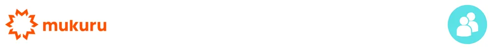 The logo of Mukuru with icons showing its role in consumer-to-consumer payments
