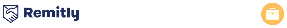 The logo of Remitly with icons showing its role in consumer-to-consumer payments,