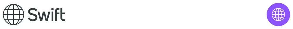The logo of Swift with icons showing its role in payments infrastructure and platforms