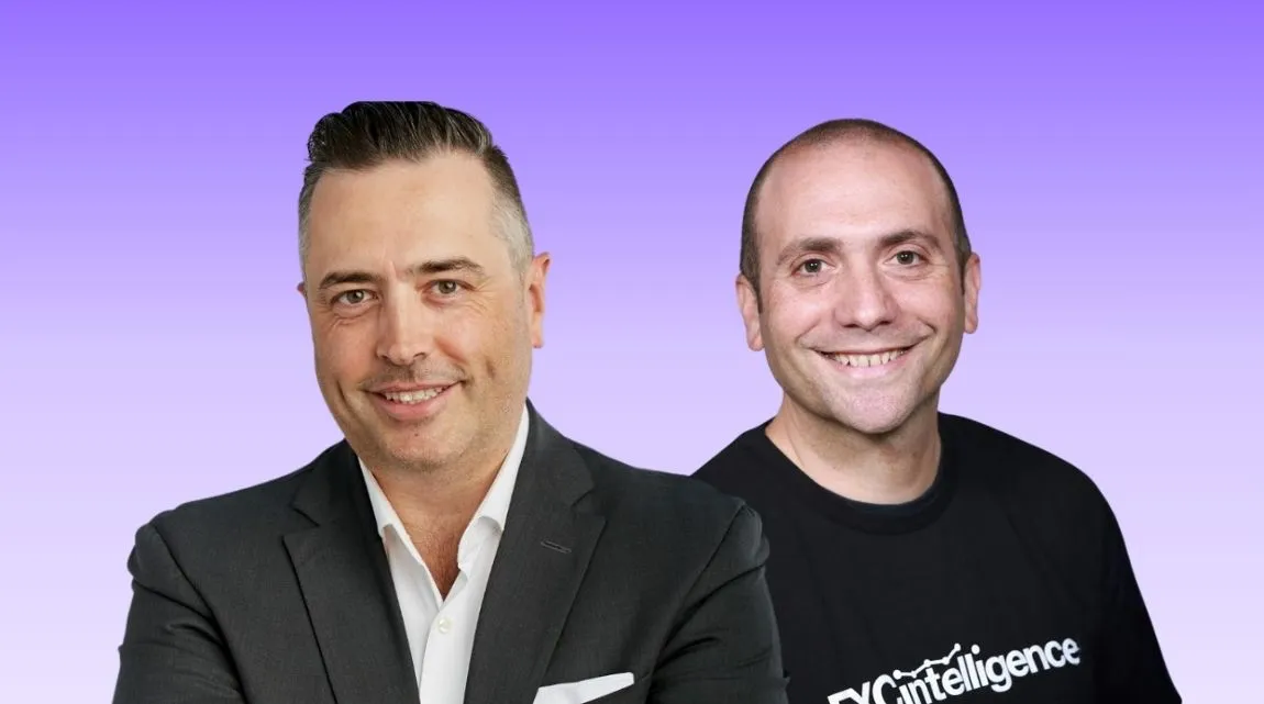 Mark Frey, Group President, Corpay Cross-Border Solutions (left) with Daniel Webber, CEO, FXC Intelligence (right)